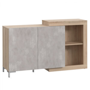 ΜΠΟΥΦΕΣ ΜΕΛΑΜΙΝΗΣ BARETT HM9021 ΔΡΥΣ ΓΚΡΙ CEMENT 145,9×41,1×87,8Υ εκ.