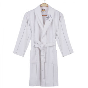 ΜΠΟΥΡΝΟΥΖΙ ΜΕ ΓΙΑΚΑ L / XL ΑΠΟ 98% ΒΑΜΒΑΚΙ HM12114 ΛΕΥΚΟ ΜΕ ΓΚΡΙ ΡΙΓΕΣ 355BHP1715 – L/XL