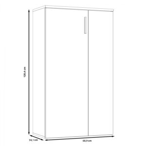 ΠΑΠΟΥΤΣΟΘΗΚΗ ΜΕΛΑΜΙΝΗΣ HM9014.02 ΛΕΥΚΗ 68,9×34,1×120,4Υ εκ.