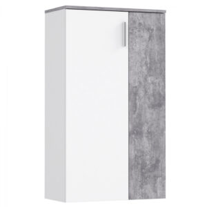 ΠΑΠΟΥΤΣΟΘΗΚΗ ΜΕΛΑΜΙΝΗΣ HM9014.03 ΛΕΥΚΟ – ΓΚΡΙ CEMENT 68,9×34,1×120,4Υ εκ.