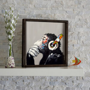 ΠΙΝΑΚΑΣ MDF FUNKY MONKEY HM7330 33×33 εκ.