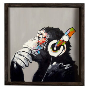 ΠΙΝΑΚΑΣ MDF FUNKY MONKEY HM7330 33×33 εκ.