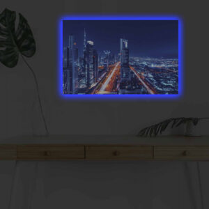 ΠΙΝΑΚΑΣ ΜΕ LED ΝΥΧΤΕΡΙΝΗ ΠΟΛΗ 70×45 HM7338