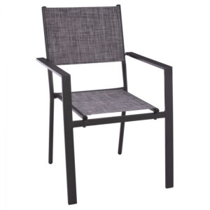 ΠΟΛΥΘΡΟΝΑ ΜΕΤΑΛΛΙΚΗ KALEB ΓΚΡΙ HM5766.01 TEXTILINE ΓΚΡΙ 57x56x90 εκ.