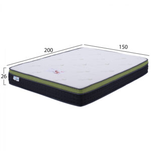 ΣΤΡΩΜΑ HM370.15 ALOE VERA POCKET SPRING ΑΝΩΣΤΡΩΜΑ MEMORY FOAM 150X200(ROLL PACKING)