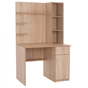 ΣΥΝΘΕΤΟ ΓΡΑΦΕΙΟΥ ΜΕ ΒΙΒΛΙΟΘΗΚΗ SONAMA OAK HM2426 100,5×60,5×166 εκ.