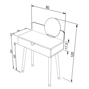 ΤΟΥΑΛΕΤΑ ΜΕ ΚΑΘΡΕΠΤΗ ESME HM9176 ΛΕΥΚΟ SONAMA 80x40x120Y εκ.