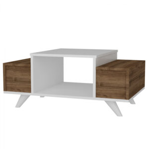 ΤΡΑΠΕΖΙ ΣΑΛΟΝΙΟΥ ZENNIE ΚΑΡΥΔΙ ΜΕ ΛΕΥΚΟ HM8982.01 90x60x43.8 εκ.