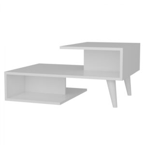ΤΡΑΠΕΖΙ ΣΑΛΟΝΙΟΥ ASHER ΜΕΛΑΜΙΝΗΣ HM9035.01 ΛΕΥΚΟ 90x60x21,8Y εκ.