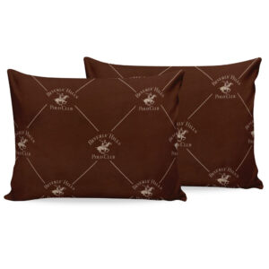 ΖΕΥΓΟΣ ΜΑΞΙΛΑΡΟΘΗΚΕΣ 2ΤΜΧ BEVERLY HILLS POLO CLUB HM12009 ΚΑΦΕ ΜΠΕΖ 50×70 εκ. 176BHP0102